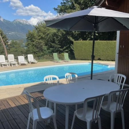Villa Avec Piscine, Vue Lac Et Montagne Sévrier Eksteriør billede