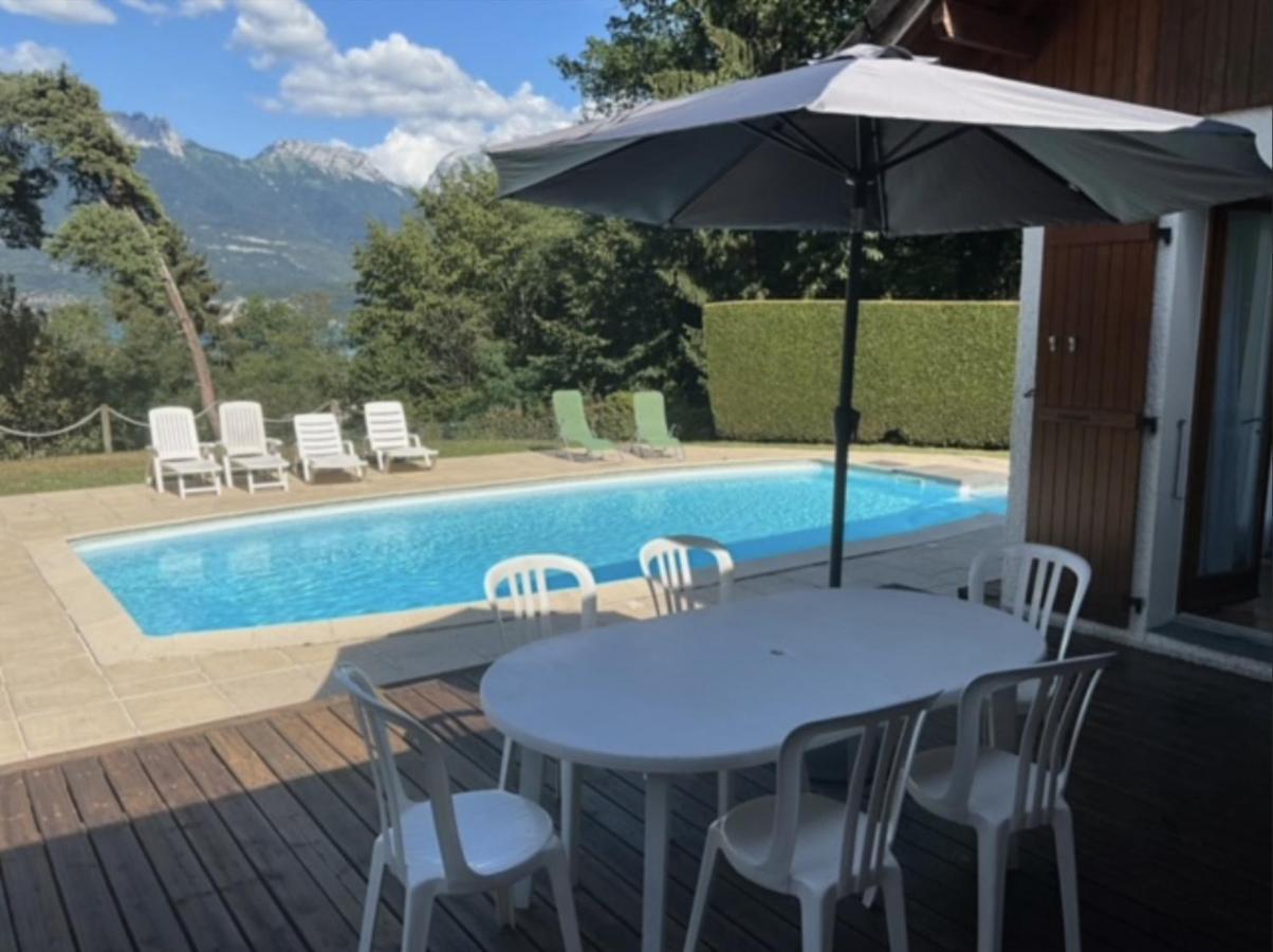 Villa Avec Piscine, Vue Lac Et Montagne Sévrier Eksteriør billede